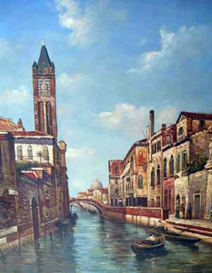 1140-T2 | 50cm x 61cm | canal vénisien 